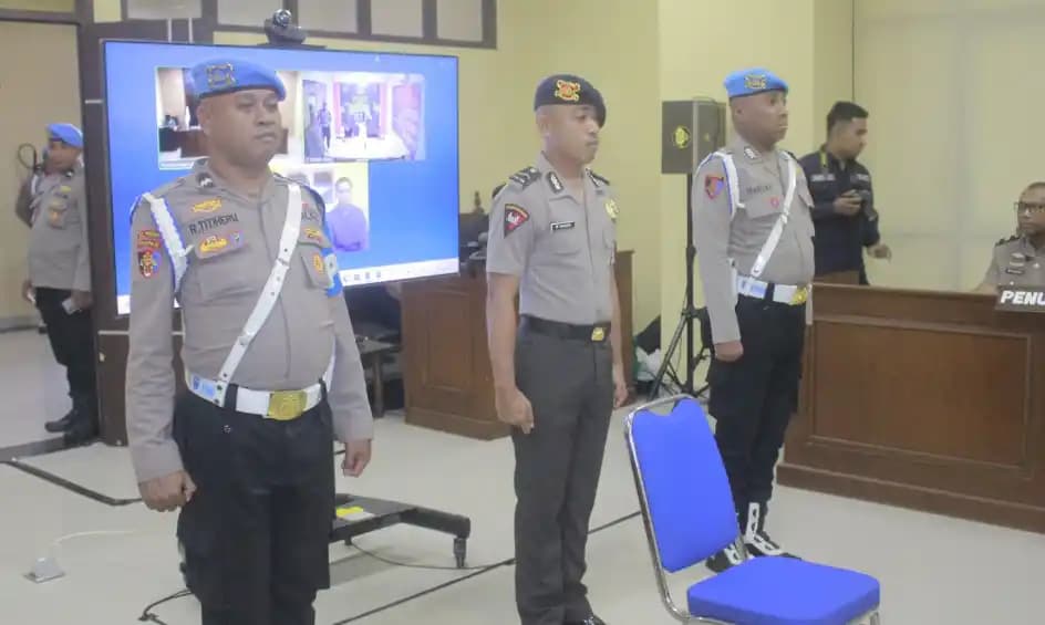 Bripda Mesias dipecat tidak dengan hormat dalam sidang etik yang digelar pada Senin (23/2/2026)