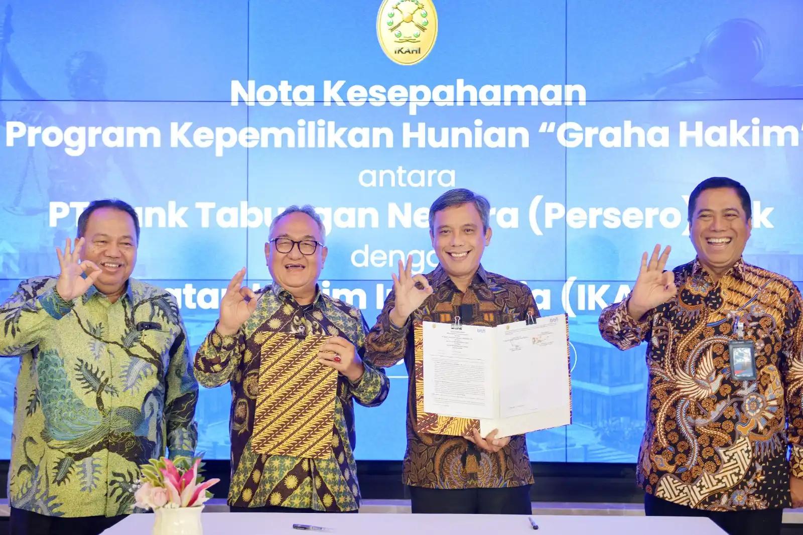 BTN Gandeng IKAHI Sediakan Fasilitas Kredit Perumahan bagi Para Hakim
