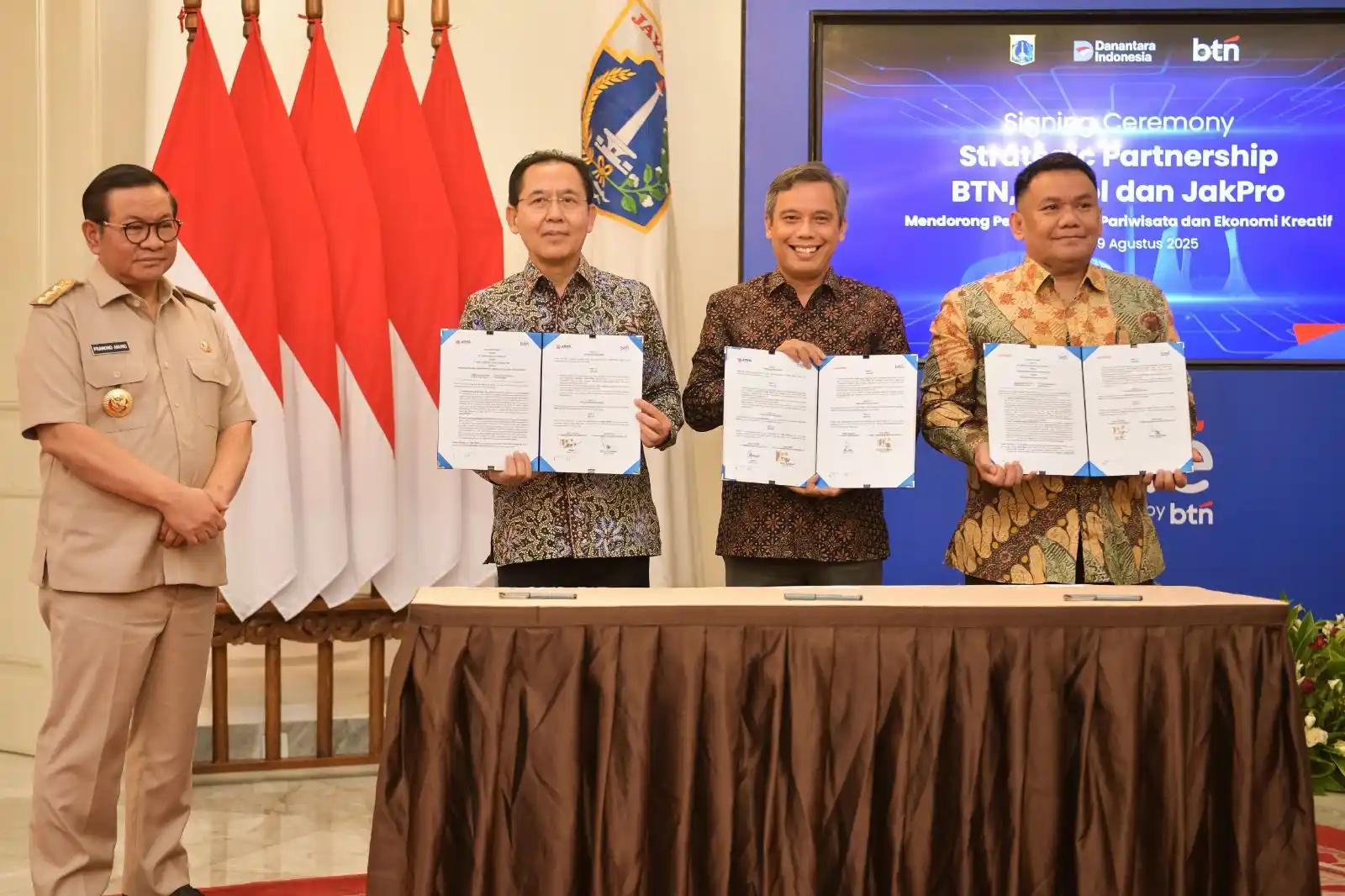 BTN Teken MoU dengan PT Pembangunan Jaya Ancol Tbk dan Jakpro