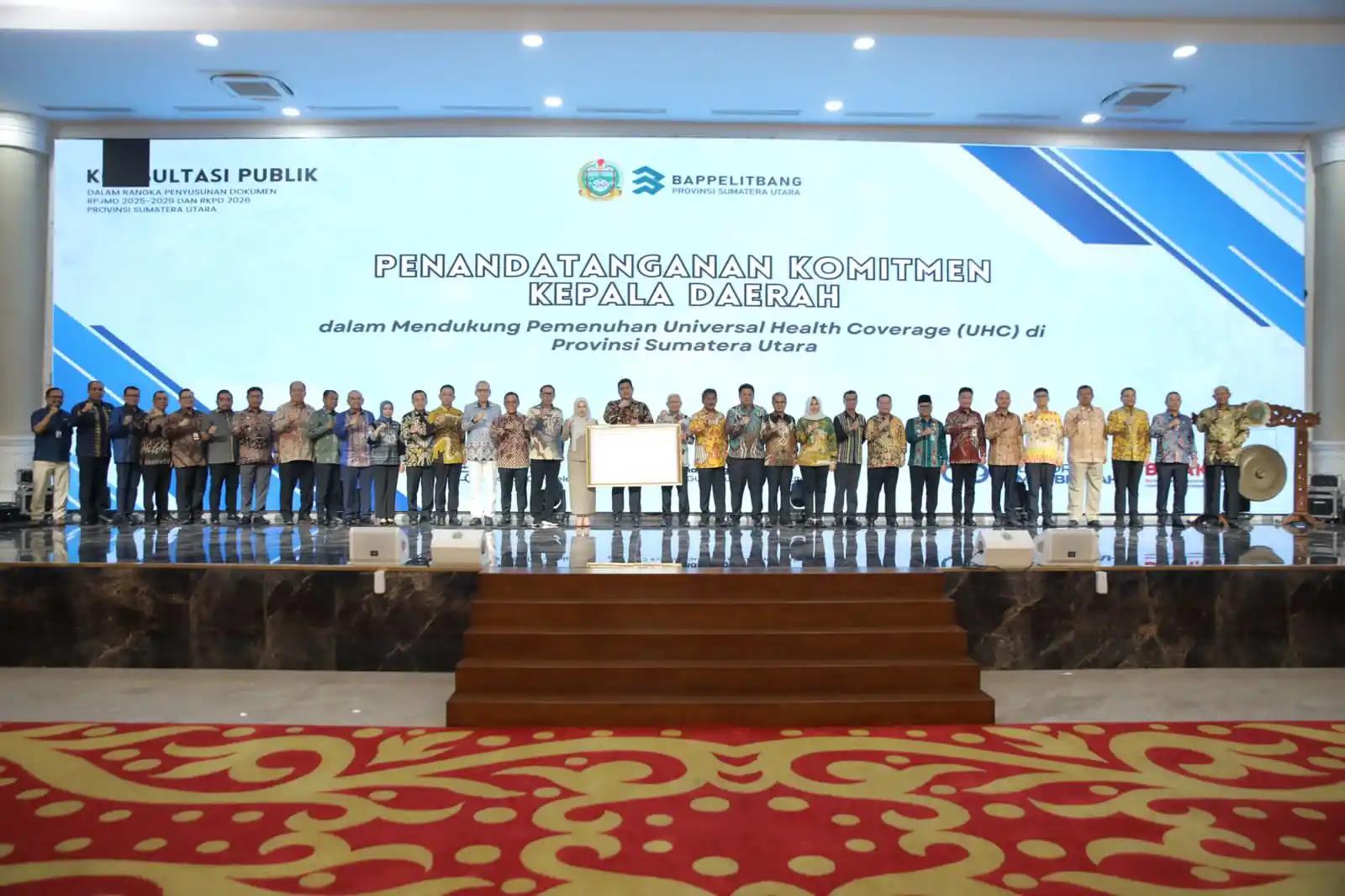Bupati Asahan mengikuti Konsultasi publik dalam rangka penyusunan dokumen RPJMD 2025-2029 dan RKPD 2026 Provinsi Sumatera Utara