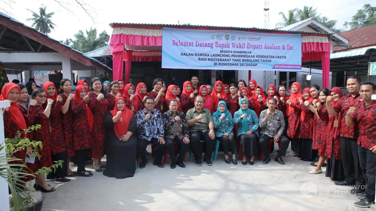 Bupati dan Wakil Bupati Asahan Launching Pemeriksaan Kesehatan Gratis