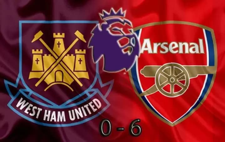 Arsenal Permalukan West Ham 6-0