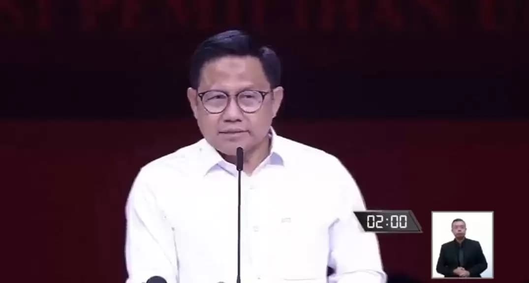 Cak Imin Dihadapan Gibran: Saya Catat Sedikit, Yang Penting Ini Bukan MK