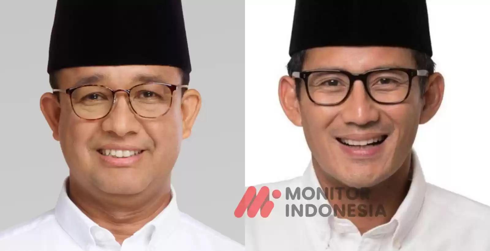 Cagub PDIP-PKB, Anies atau Sandi