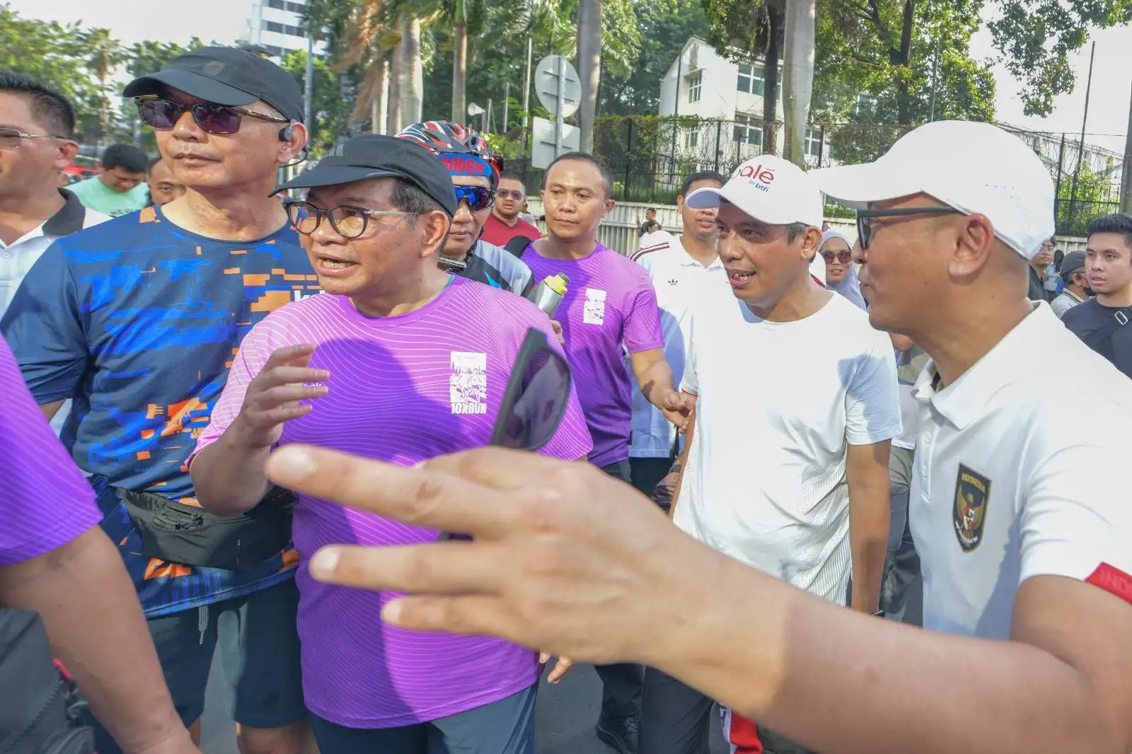Gubernur DKI Jakarta Pramono Anung meninjau booth pendaftaran BTN JAKIM 2026 (Foto: Dok BTN)