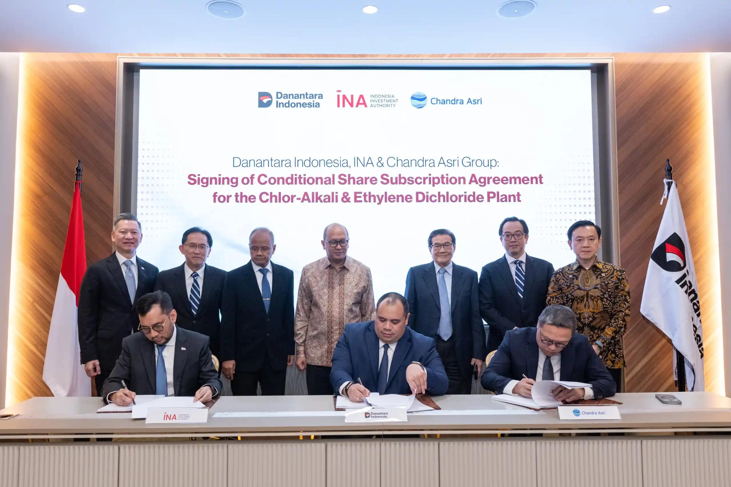 Danantara Indonesia bersama Indonesia Investment Authority (INA) dan Chandra Asri Group