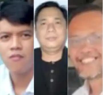 Dari kiri, Diki, Catur dan Tarigan
