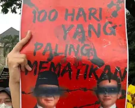 Deret Tuntutan Aksi Indonesia Gelap