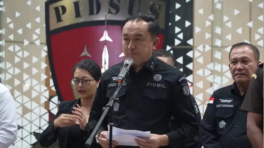 Direktur Penindakan Jaksa Agung Muda Bidang Tindak Pidana Militer (Jampidmil) Brigadir Jenderal Andi Suci