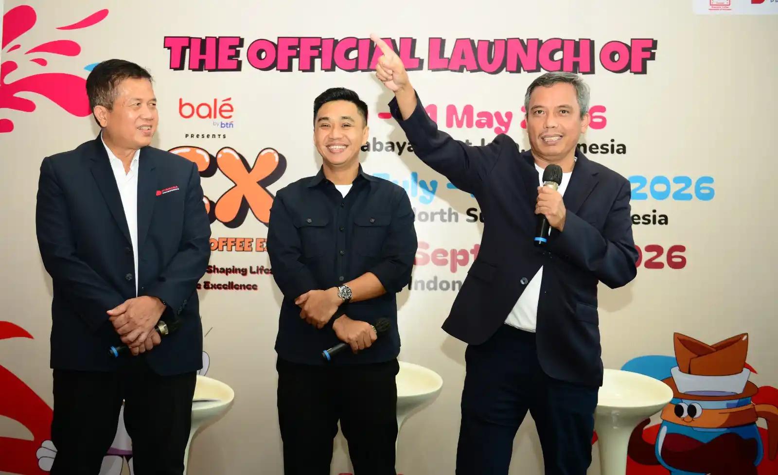 Direktur Utama PT Bank Tabungan Negara (Persero) Tbk Nixon LP Napitupulu (Kanan) dalam acara launching ICX 2026 di Jakarta