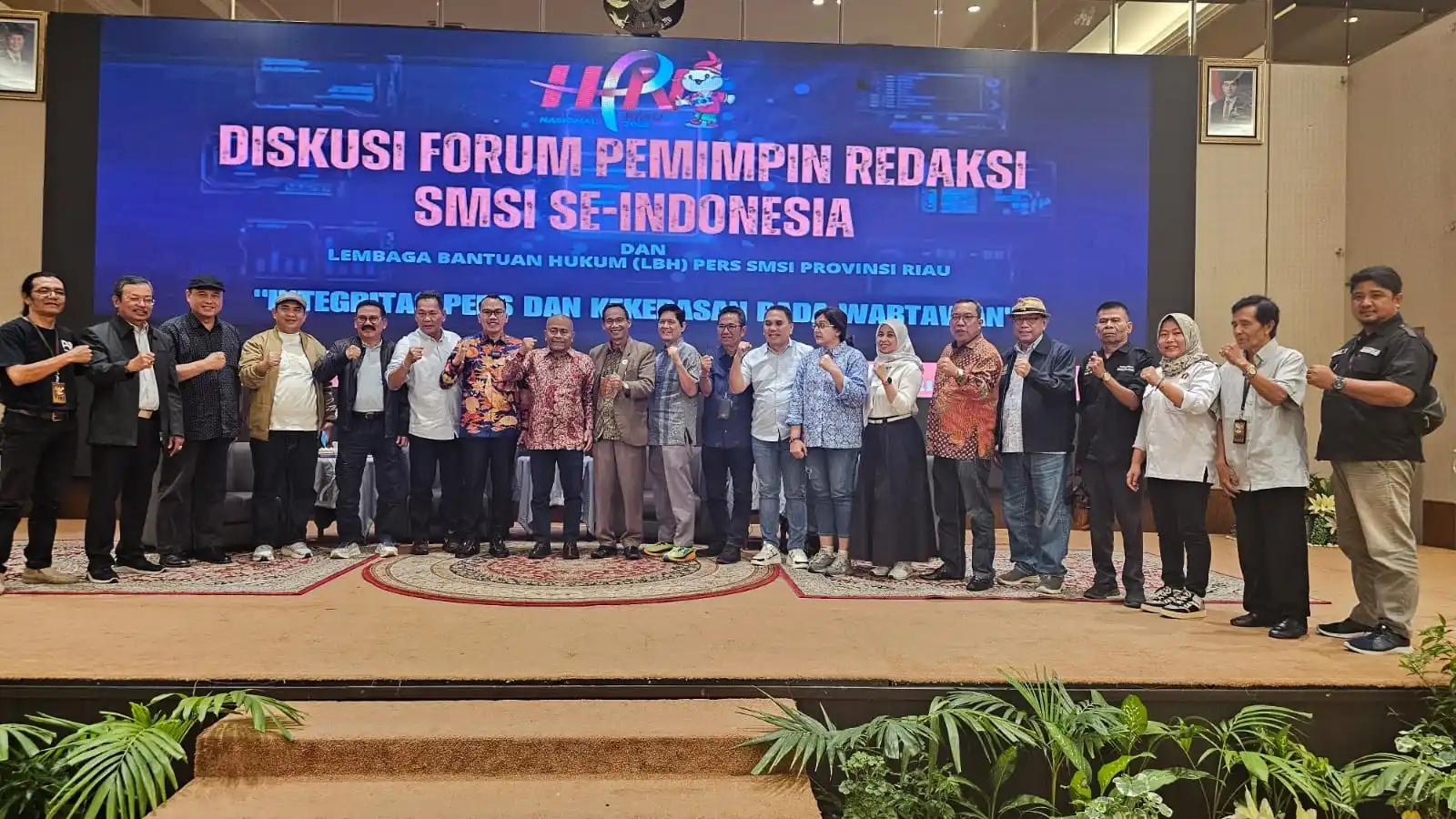 Diskusi Forum Pemimpin Redaksi SMSI se-Indonesia