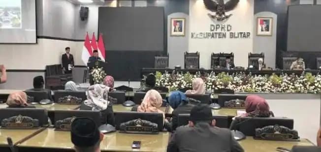 DPRD Kabupaten Blitar Gelar Paripurna LKPJ Kinerja Bupati 2024