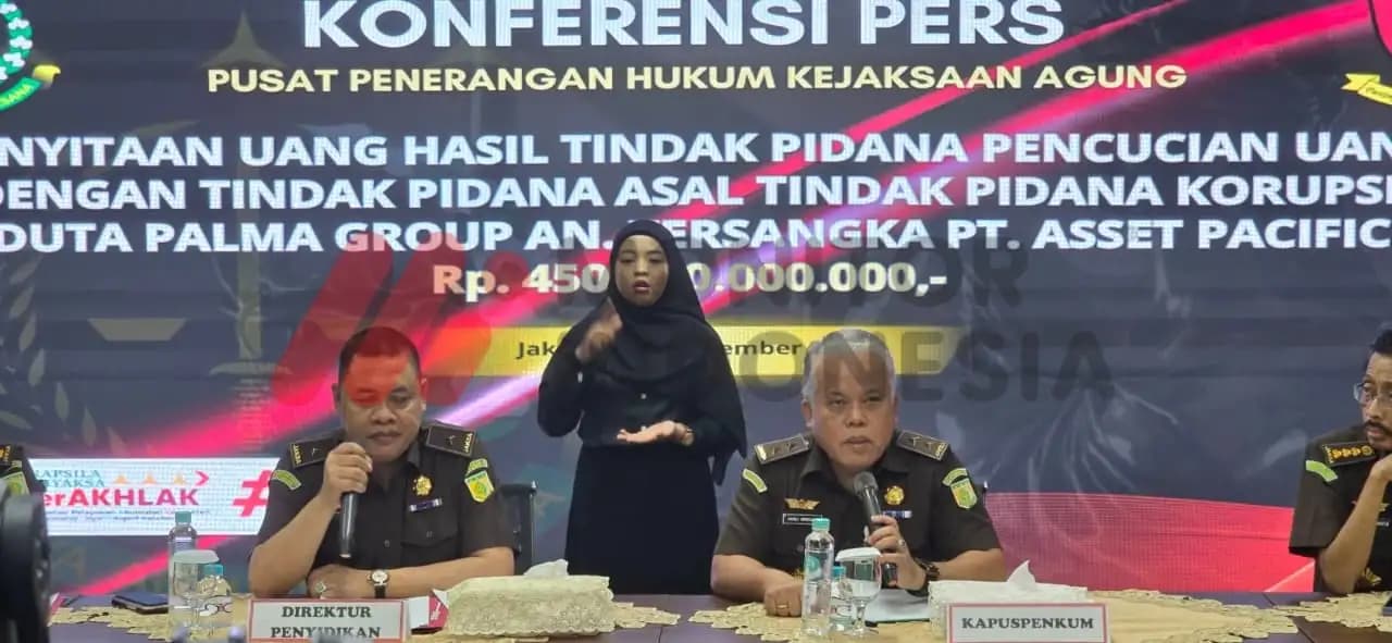 Jampidsus Abdul Qohar mengatakan, uang yang disita dari PT. Asset Pacific sebesar Rp450 M (Foto: Dok MI)