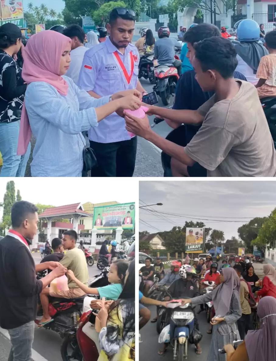 Rayakan Dies Natalis GMNI ke-70 Tahun, DPC GMNI Muna Bagi-bagi Takjil