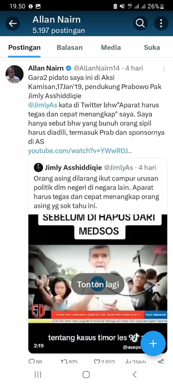 Jimly Asshiddiqie Serukan Tangkap Allan Nairn, Dandy Laksono Tegaskan Norma Hukum Itu Universal