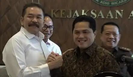 Erick Thohir dan Jaksa Agung ST Burhanuddin