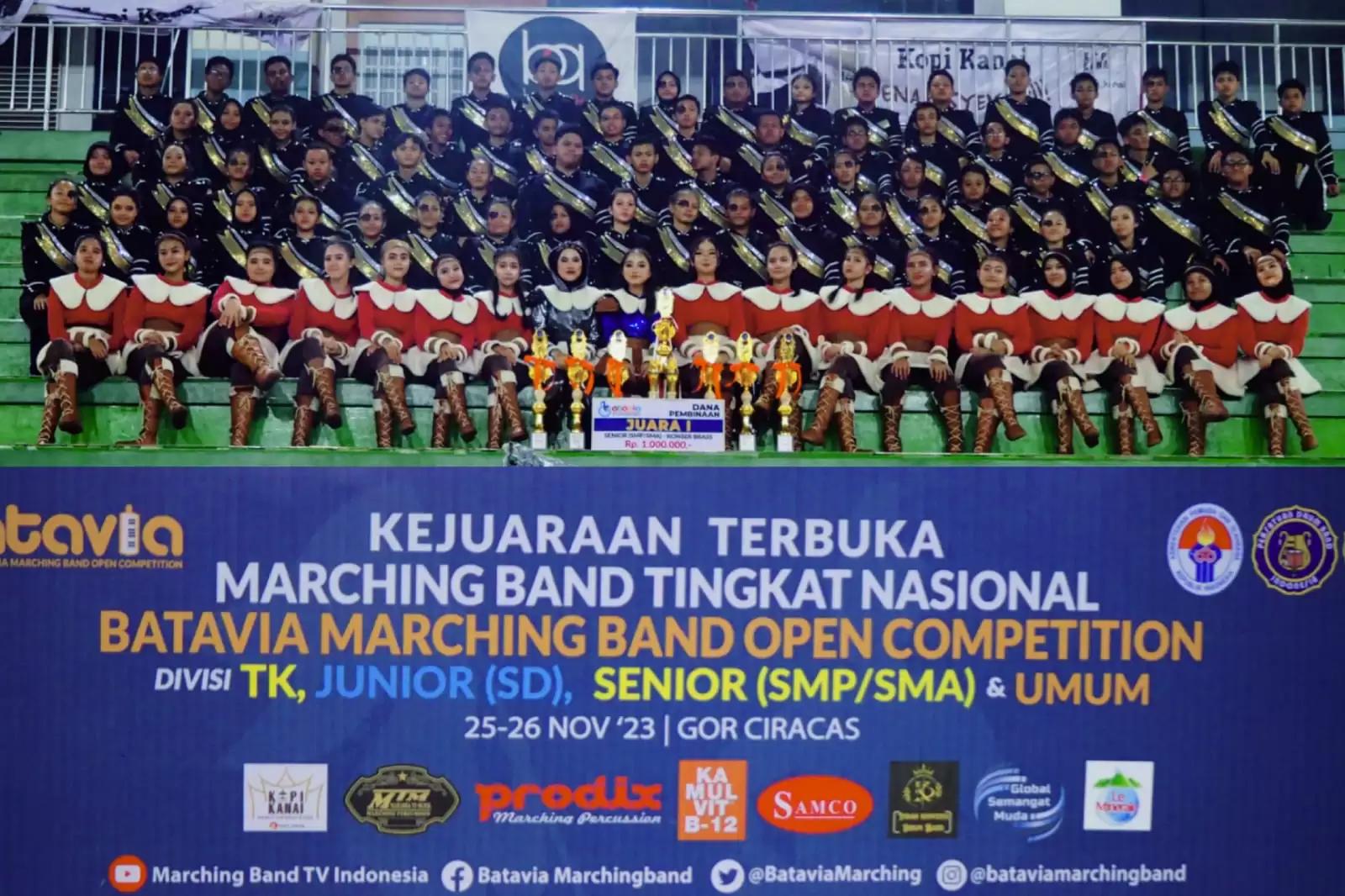 SMPN 9 Jakarta Sabet Juara Pertama Batavia Marching Band Open Competition