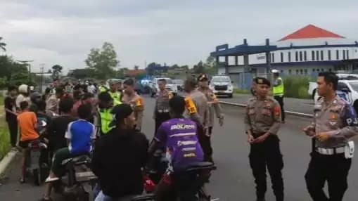 Polres Lamsel Amankan 120 Sepeda Motor Balap Liar