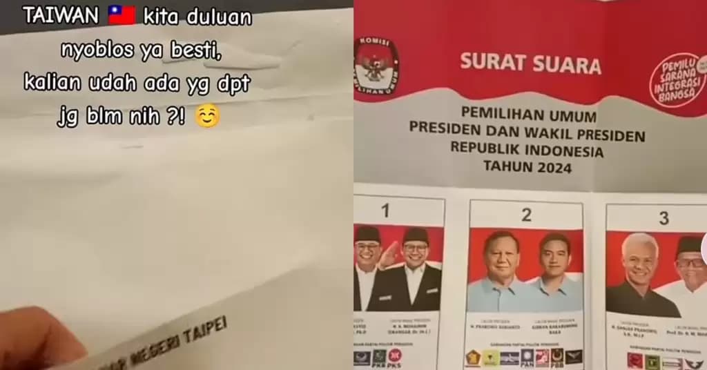Viral Video "TAIWAN, Kita Duluan Nyoblos Ya Bestie"