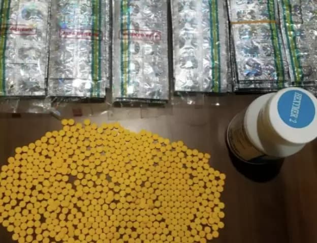 Foto barang bukti obat terlarang