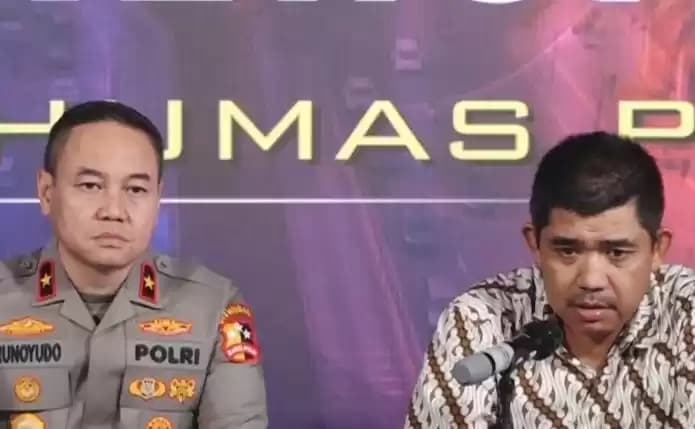 Foto Brigjen Pol. Trunoyudo Wisnu Andiko dan Jubir Densus 88 Antiteror Polri Kombes Pol. Aswin Siregar