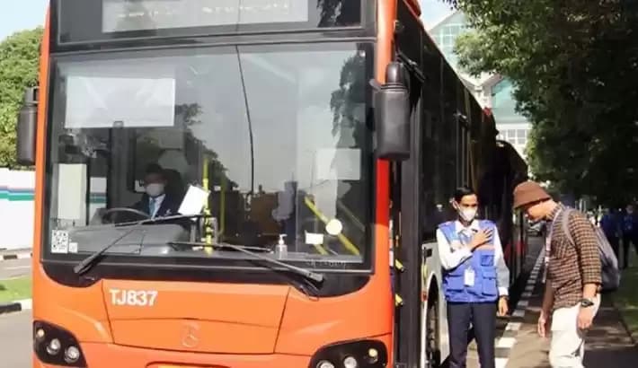 Foto Bus TransJakarta