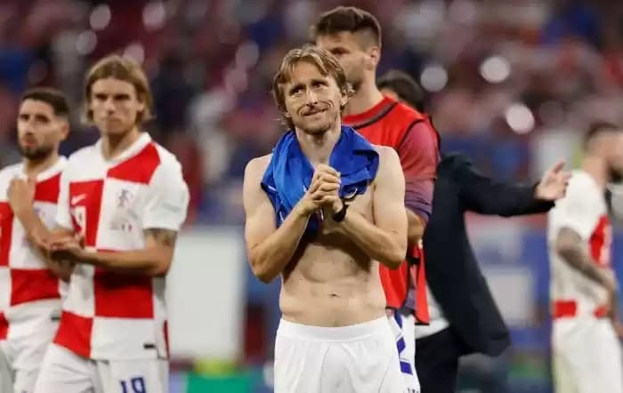 Foto Gelandang Kroasia Luka Modric