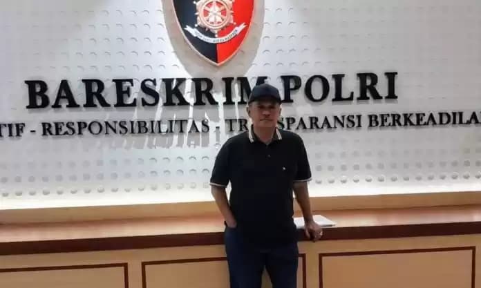 Foto Helmi Burman di Bareskrim Mabes Polri