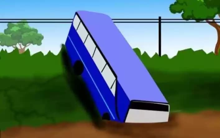 Foto Ilustrasi Bus Kecelakaan
