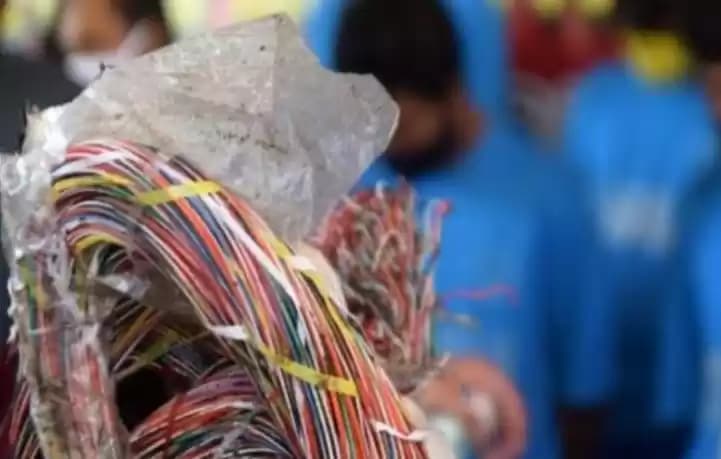 Foto Ilustrasi- pelaku pencurian kabel