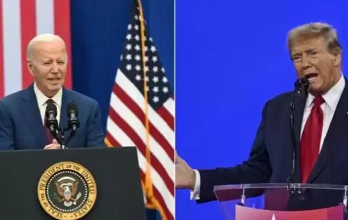 Foto Joe Biden dan Donald Trump