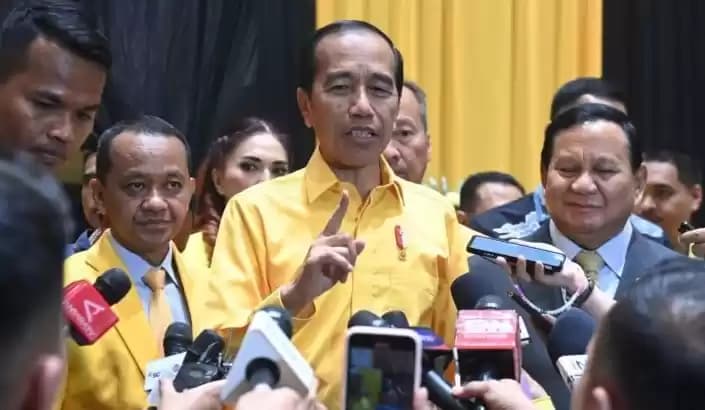 Foto Jokowi-Prabowo-Bahlil