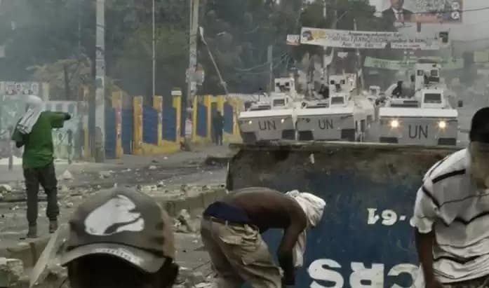 Foto Kekerasan gang di Haiti