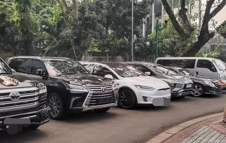 Foto Kendaraan Gunakan Pelat Palsu  disita oleh Ditreskrimum Polda Metro Jaya