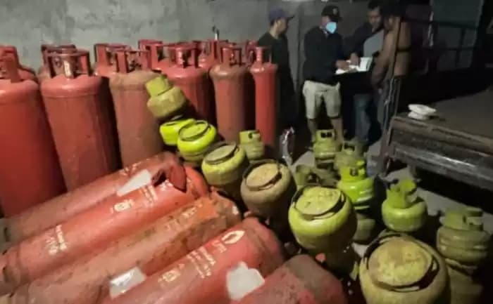 Foto Kepolisian Daerah Bali mengungkap tindak pidana LPG
