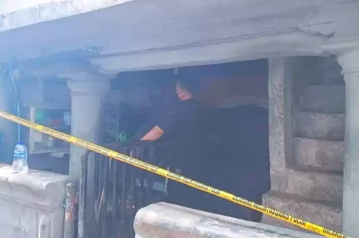 Foto Kondisi rumah yang menjadi lokasi ledakan tabung gas