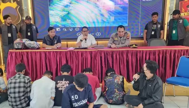 Foto Para Pelaku Tawuran di  Semarang