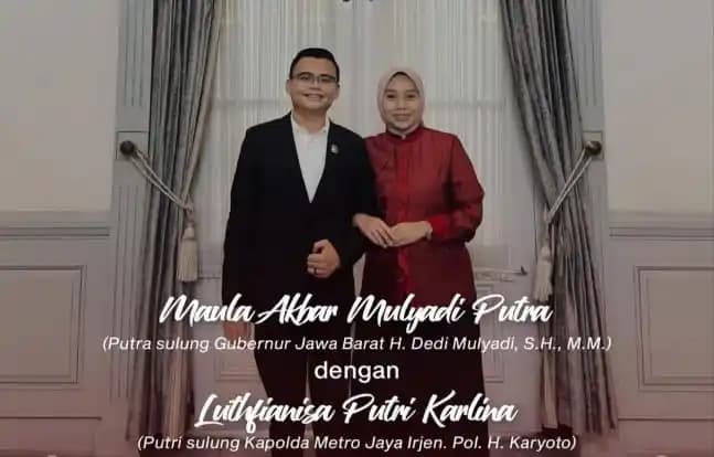Foto pasangan Maula Akbar Putra dengan Luthfianisa Putri Karlina