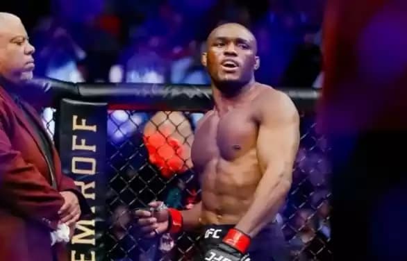 Foto Petarung kelas welter Ultimate Fighting Championship Kamaru Usman
