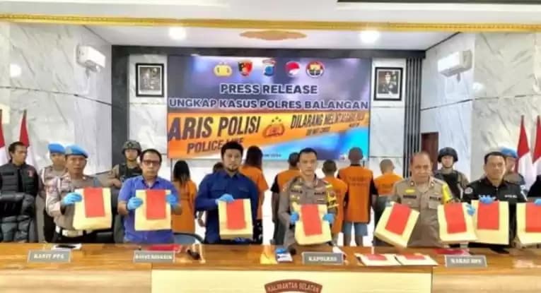 Foto Polda Kalsel Ringkus Tujuh Tersangka TPPO