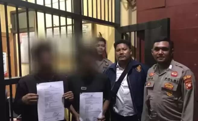 Foto Polres Kubu Raya dan Pelaku Pembongkaran Makan