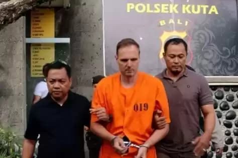 Foto Polresta Bali, Tangkap WNA Pelaku Pemukulan