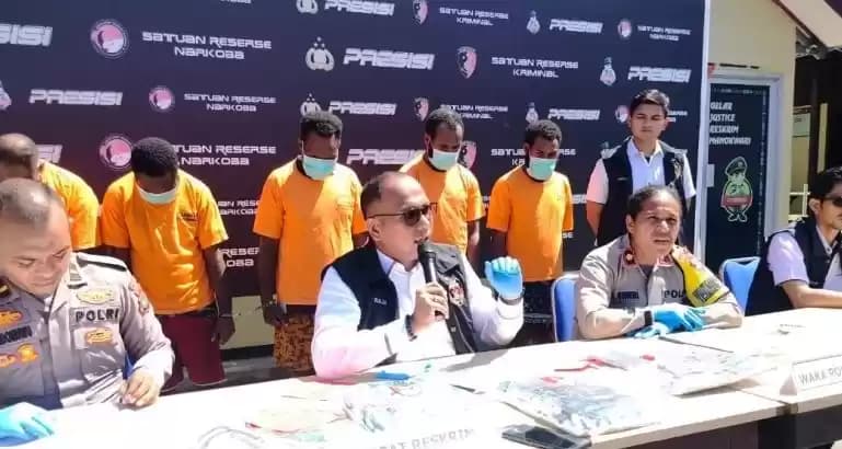 Foto Polresta Manokwari Penetapan Pembunuhan ASN