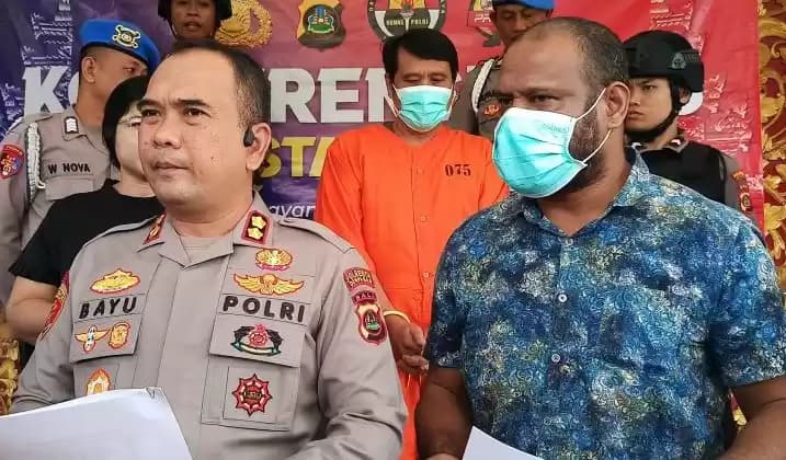 Foto tersangka Pemilik Gudang LPG Terbakar di Bali