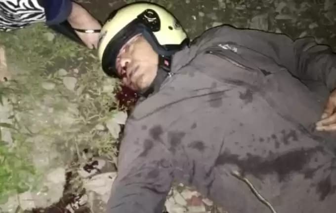 Foto Tukang Ojek Jadi Korban Tabrak KKB