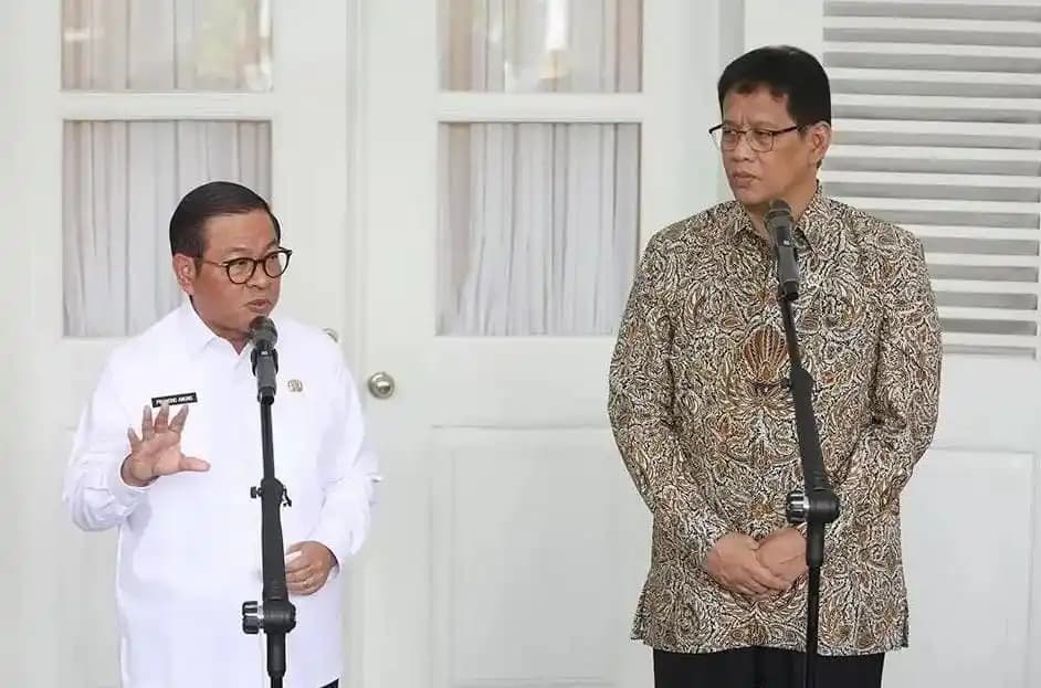 Gubernur DKI Jakarta Pramono Anung dan Menteri Keuangan Purbaya Yudhi Sadewa