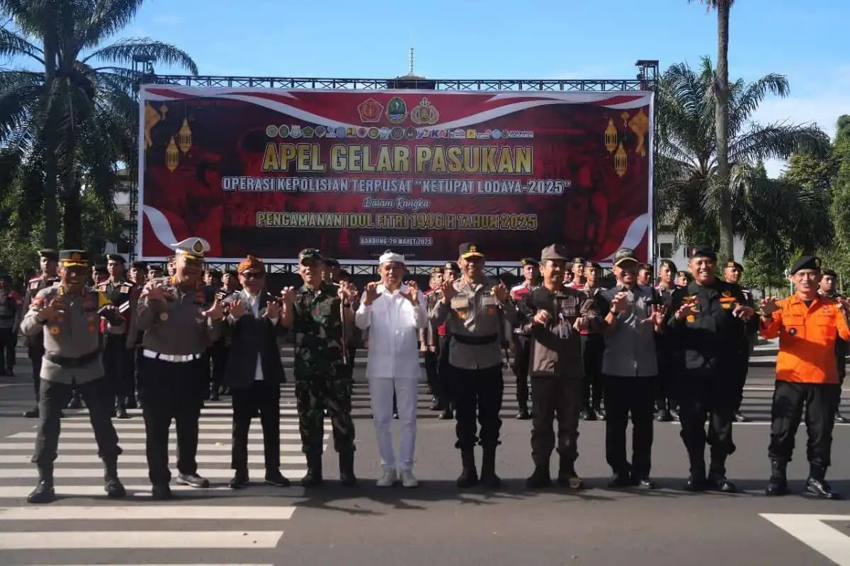 Gubernur Jawa Barat, Dedi Mulyadi usai memimpin apel gelar pasukan Ops Ketupat Lodaya 2025