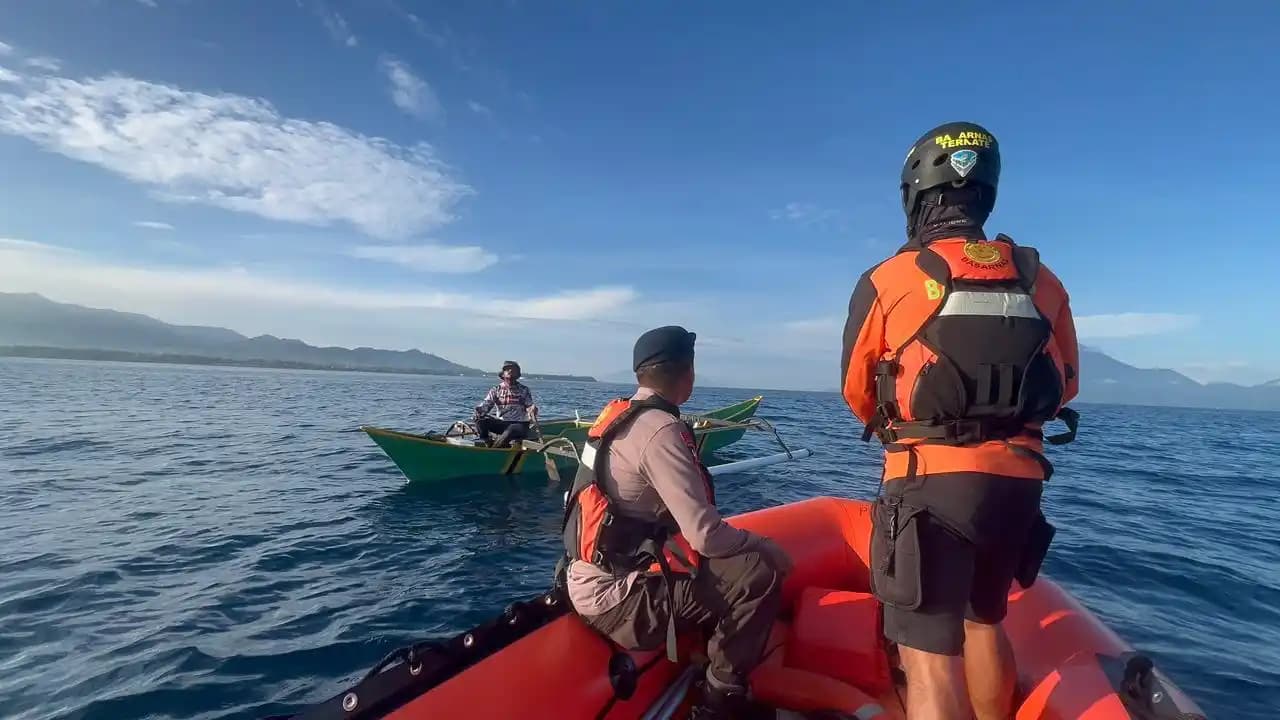 Hari Kedua Pencarian, Polda Malut Sisir Perairan Sofifi Cari Nelayan Hilang