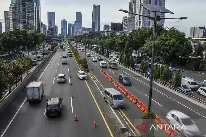 Illustrasi Contraflow tol dalam kota (Foto: ANTARA)