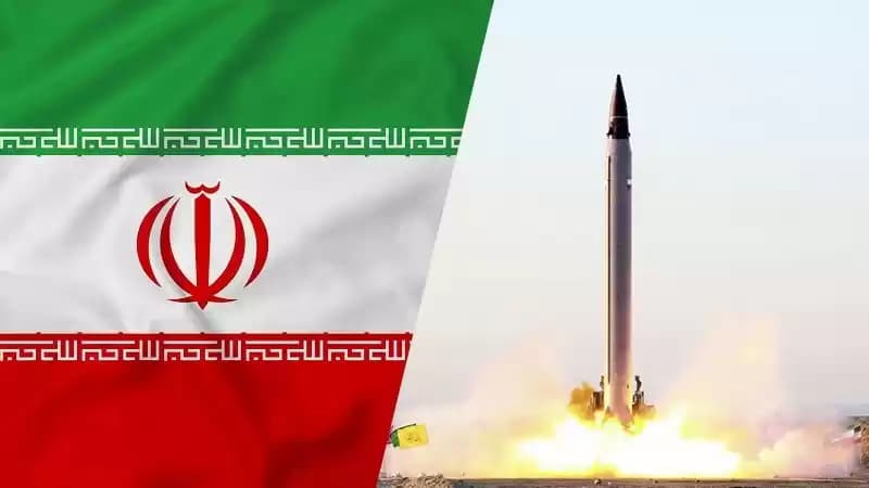 Ilustrasi Bendera Iran dan Salahsatu Rudal Balistik yang dimiliki negara tersebut (Foto: Ist)